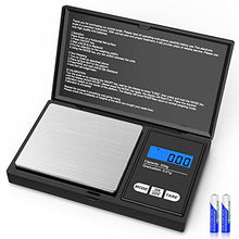 Load image into Gallery viewer, SUIDREAMS Digital Pocket Scale, 200g Digital Food Kitchen Scale Weight Grams and Ounces for Jewelry, Coins, Powder, Herbs, Spices, 0.01g Precise Graduation, LCD Backlit Display, Black
