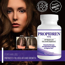 Load image into Gallery viewer, Propidren by HairGenics - DHT Blocker & Hair Growth Capsules to Prevent Hair Loss & Stimulate Hair Follicles, to Stop Hair Loss & Regrow Hair. Proprietary Anti-Hair Loss & Hair Regrowth Treatment.