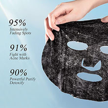 Load image into Gallery viewer, MECMOR Dark Spot Facial Treatment Mask with Arbutin Vitamin C Hyaluronic Acid, Reduce Dark Spots Pigmentation Acne Marks, Hydrating Antiaging Sheet Masks for Sensitive Blemished Skin, 5 Pcs Merry Christmas Gift Happy New Year
