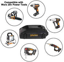 Load image into Gallery viewer, 2Pack 20v 3.0Ah Replacement Lithium Battery for Worx 20Volt WA3520, WA3525 WG151s, WG155s, WG251s, WG255s, WG540s, WG545s, WG890, WG891