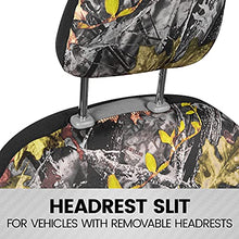Load image into Gallery viewer, BDK Camo Car Seat Covers Full Set with Camo Car Floor Mats – Complete Interior Protection Set, Realistic Green Forest Camouflage Pattern, Camoflauge Interior Accessories for Auto Truck Van & SUV