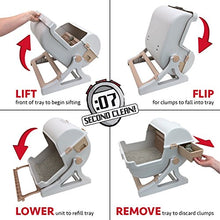 Load image into Gallery viewer, Le you pet semi-automatic quick cleaning cat litter box, Luxury cat toilet(white / milk brown)