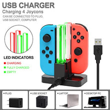 Load image into Gallery viewer, Switch Accessories Bundle, Kit with Carrying Case, Protective Case with Screen Protector, Compact Playstand,Game Case, Joystick Cap, Charging Dock, Grip and Steering Wheel for Nintendo Switch(10-in-1)