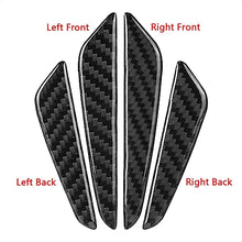 Load image into Gallery viewer, TANGSEN 4Pcs Universal Real Carbon Fiber with 2mm Twill Woven Texture Door Edge Guard Paint Scratch Bumper Protector Anti Door slam Personalized Protective Pad Sticker Cover Protective Status Film