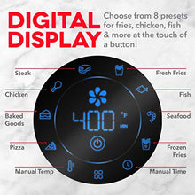Load image into Gallery viewer, Dash DMAF360GBRD02 Aircrisp® Pro Digital Air Fryer + Oven Cooker with Digital Display + 8 Presets, Temperature Control, Non Stick Fry Basket, Recipe Guide + Auto Shut Off Feature, 3qt, Red