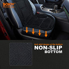 Load image into Gallery viewer, Sojoy Winter Car Seat Cushion for Driver, Warm Soft Car Seat Cover with Multi-Functional Controller for Cold Days(Black)