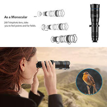Load image into Gallery viewer, Apexel High Power 28x HD Phone Telephoto Lens with Remote Shutter Works with iPhone X/XR Samsung Pixel Android Any Smartphones
