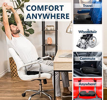 Load image into Gallery viewer, ComfiLife Gel Enhanced Seat Cushion - Non-Slip Orthopedic Gel & Memory Foam Coccyx Cushion for Tailbone Pain - Office Chair Car Seat Cushion - Sciatica & Back Pain Relief (Black)