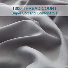 Load image into Gallery viewer, Shilucheng Queen Size Bed Sheets Set Microfiber 1800 Thread Count Percale Super Soft and Comforterble 16 Inch Deep Pockets Wrinkle Fade and Hypoallergenic - 4 Piece (Queen, Grey)