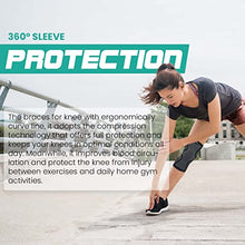 Load image into Gallery viewer, MODVEL Knee Braces for Knee Pain Women & Men - 2 Pack Knee Brace for Knee Pain Set, Knee Brace Compression Sleeve, Knee Braces for Knee Pain Meniscus Tear, ACL & Arthritis Pain Relief - Knee Sleeves
