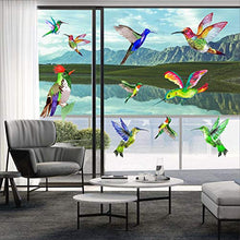 Load image into Gallery viewer, Hummingbird Window Clings Anti Collision Window Stickers Decor Decorative Bird Window Decals for Sliding Glass Doors(12 Pack)