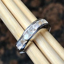 Load image into Gallery viewer, Natural Rainbow Moonstone 925 Sterling Silver Ring Size 5.75, 6, 6.75, 7, 7.75, 8, 8.75, 9, 9.75, 10