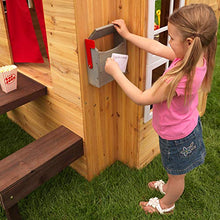 Load image into Gallery viewer, KidKraft Modern Outdoor Wooden Playhouse with Picnic Table, Mailbox and Outdoor Grill, Gift for Ages 3+