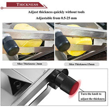 Load image into Gallery viewer, BAOSHISHAN Manual Frozen Meat Slicer Household Slicing Machine Cutter Stainless Steel for Mutton Beef Roll Bacon Cheese Vegetable Hot Pot Helper ZB-208B