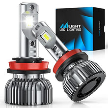 Load image into Gallery viewer, Nilight H11/H9/H8 LED Headlight Bulbs, H11 Low Beam Headlight Bulb 6500k H11 LED Bulb Cool White IP67