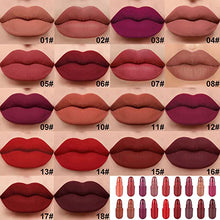 Load image into Gallery viewer, BINGBRUSH 18Pcs Mini Capsule Makeup Lipstick Pills Set, Long Lasting Matte Lipstick Lip Stain Set Lápiz Labial Rojo Women Red Matte Lipsticks Cute Lip Stick Purse Set Labiales Matte Larga Duracion 24