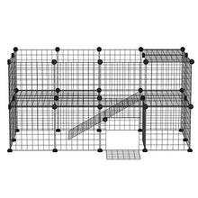 Load image into Gallery viewer, PawHut 36 Panel Pet Playpen Small Animal Cage Metal Wire Indoor Outdoor Portable