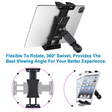 Load image into Gallery viewer, JUBOR Bike Tablet Holder, Portable Bicycle Car Phone Tablet Mount for Indoor Gym Treadmill, Spinning, Exercise Bike iPad Holder, iPad Pro, iPad Mini, 2, 3, iPad Air, iPhone Smartphone