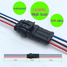 Load image into Gallery viewer, YETOR Way Car Waterproof Electrical Connector,16 AWG 3 pin Plug Auto Electrical Wire Connectors Marine for Car, Truck, Boat, and Other Wire Connections.(5 Pack)¡