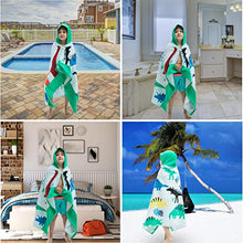 Load image into Gallery viewer, VOOVA & MOVAS Beach Bath Towel with Hood for Kids Toddlers Boys Girls 2 to 7 Years,Oversize Extra Size 50"x30",Super Soft Absorbent Cotton for Bath/Pool/Beach Swim Coverups Bathrobe,Dinosaur Theme
