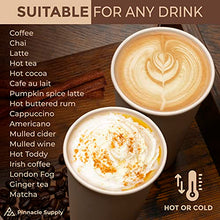Load image into Gallery viewer, 150 Pack 16oz Disposable Coffee Cups with Lids, Sleeves and Straws - To Go Coffee Cups 16 oz White Paper Cups - Insulated Hot Cups Bulk Disposable Cups - Small Business Togo, Tea, Hot Chocolate, Cocoa