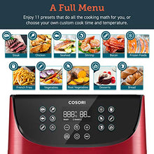 Load image into Gallery viewer, COSORI Air Fryer(100 Recipes, Rack & 4 Skewers),3.7QT Electric Hot Air Fryers Oven Oilless Cooker, 11 Presets, Preheat & Shake Reminder, LED Touch Digital Screen, Nonstick Basket, 1500W, Red