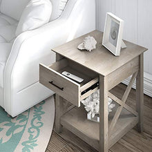 Load image into Gallery viewer, Bush Furniture Key West End Table with Storage, Washed Gray