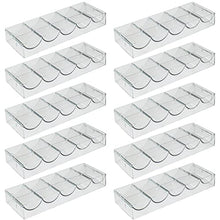 Load image into Gallery viewer, Brybelly Clear Acrylic Poker Chip Tray | for Standard Size Chips & Clay Chips | Each Tray Holds 100 Chips | 10 Trays - No Lids