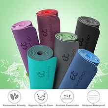 Load image into Gallery viewer, Ewedoos Yoga Mat Non Slip TPE Yoga Mats Exercise Mat Eco Friendly Workout Mat for Yoga, Pilates and Floor Exercise Thick Fitness Mat Carry Strap Included (Purplepink)
