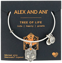 Load image into Gallery viewer, Alex and Ani Tree of Life IV Rafaelian Silver Bangle Bracelet