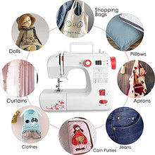 Load image into Gallery viewer, Mini Sewing Machine, Vogvigo Computerized Sewing Machine for Beginners, Embroidery Sewing Machine with 120 Stitching Programs, LCD Display, Electronic Sewing Machine