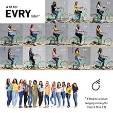 Load image into Gallery viewer, sixthreezero EVRYjourney Women's 7-Speed Step-Through Hybrid Cruiser Bicycle, 24" Wheels and 14" Frame, Navy with Brown Seat and Grips, Navy w/Brown Seat/Grips