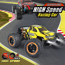 Load image into Gallery viewer, NUOKE Brushless RC Cars 60km/h with 2 Rechargeable Batteries Remote Control Truck for Adults High Speed 4WD Offroad All Terrain Waterproof Monster Truck Gifts for Boys Kids