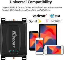 Load image into Gallery viewer, HiBoost Cell Signal Booster for RV, SUV, Vehicle, Van, Compatible All US Carriers- AT&T Sprint Verizon T-Mobile 2G 3G 4G LTE Cell Phone Booster