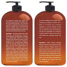 Load image into Gallery viewer, Hair Growth Shampoo Conditioner Set - An Anti Hair Loss Shampoo and Conditioner with 14 DHT blockers to fight Hair Loss For Men and Women, All Hair types, Sulfate Free - 2 x 16 fl oz