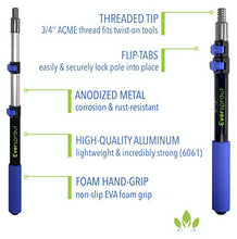 Load image into Gallery viewer, EVERSPROUT SnowBuster 1.5-to-4 Foot Extendable Ice Scraper & Snow Brush Kit (Scraper, Brush, Pole) | 8-10 Ft Standing Reach | Long Extension Handle for SUV/Truck/Car Windshield, Windows, Roof