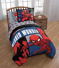 Load image into Gallery viewer, Jay Franco Marvel Spiderman Webbed Wonder 5 Piece Twin Bed Set - Includes Comforter & Sheet Set - Bedding Features Spiderman - Super Soft Fade Resistant Polyester - (Official Marvel Product)