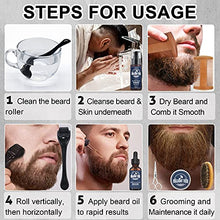 Load image into Gallery viewer, Beard Growth Kit,Beard Grooming Kit,Beard Kit W/Beard Roller,Beard Growth Oil,Beard Wash, Beard Balm,Comb,Brush,Shaving Scissors,Bag,E-book,Stocking Stuffers Birthday Gifts for Fathers Dad Men Him