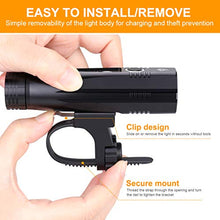 Load image into Gallery viewer, Te-Rich Ultra Bright Bike Lights Rechargeable 800 Lumens Headlight and Taillight Set, LED Bicycle Lights Front and Back, Quick Release Safety Lamp Cycling Accessories for Road/Mountain/City Bikes