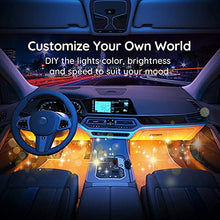 Load image into Gallery viewer, Govee Car LED Lights, Smart Car Lights with APP Control, Music Sync Interior Car Lights with 7 Scene Modes and 16 Million Colors, 2 Lines Design RGB Under Dash Car Lighting with Car Charger, DC 12V
