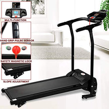 Load image into Gallery viewer, Fitnessclub 2HP Folding Treadmill Electric Motorized Power 12KM/H Running Fitness Machine with W/PAD Holder,Hand Grip Pulse Sensor for Home, Gym, Walking Jogging Cardio Fitness Exercise Trainer