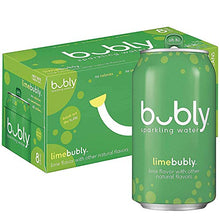 Load image into Gallery viewer, bubly Sparkling Water, Lime, 12 fl oz. cans (8 Pack)