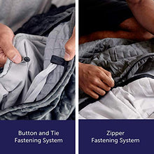 Load image into Gallery viewer, Gravity Cooling Blanket: The Weighted Blanket for Sleep | Premium Weighted Blanket with Removable Cover | Generation 2 with Button/Ties Fastening System | Grey, 15lbs, 48"x72"