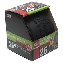 Load image into Gallery viewer, Bell 7091040 Flat Defense Mountain Bike Tire, 26" x 1.75-2.25", Black