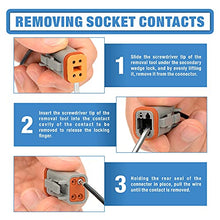 Load image into Gallery viewer, IWISS DEUTSCH DT Connector Kit in 2,3,4,6,8,12 Pin Configurations, Size 16 Stamped Formed Contacts(AWG 14), Wedgelock & Pin Extraction Tools, Ideal for Automotive Aftermarket Service, 519PCS