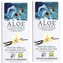 Load image into Gallery viewer, Aloe Cadabra Flavored Personal Lubricant & Moisturizer for Her, Him & Couples, Best Natural Lube Oral Gel Vanilla, 2.5 oz (Pack of 2)