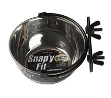 Load image into Gallery viewer, MidWest Homes for Pets Snap'y Fit Stainless Steel Food Bowl / Pet Bowl, 10 oz. for Dogs, Cats, Small Animals, Silver, 10 Ounces (1.25 cups)