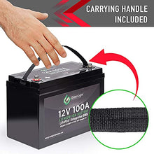 Load image into Gallery viewer, GLI Lithium-ion Deep Cycle Rechargeable Battery – 12v 100Ah IP54 Extreme Weather Resistant – up to 5,000 Cycle Long-Life – for Marine, Trolling Motors, RV, Off-Grid and Solar – with Charger & Cables