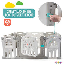 Load image into Gallery viewer, Play22 Foldable Baby Playpen 14 Panel - Kids Safety Activity Play Center - Safety Play Yard Play Pens for Babies - Safety Gates for Indoor and Outdoor Play - Adjustable Shape - NO BPA