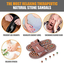 Load image into Gallery viewer, CLORIS Reflexology Foot Massagers Acupressure Massage Slippers for Men Wome, Relief Plantar Fasciitis Heel Arch Arthritis Neuropathy Pain Gift (Men Size 8-10, Women Size 9-12)